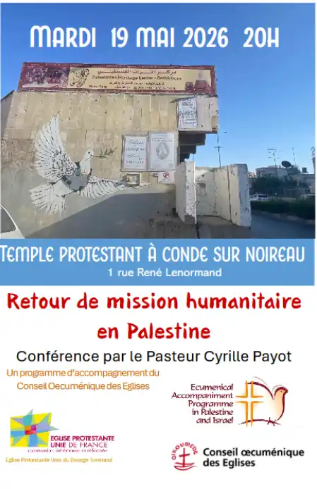 visual retour de mission humanitaire en Palestine