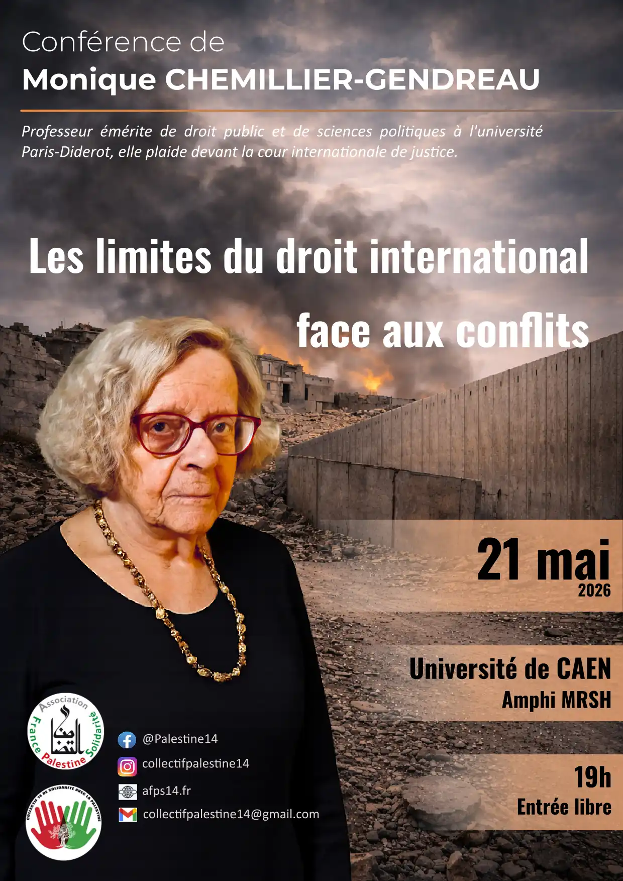 Conférence: LEs limites du droit international face aux conflits