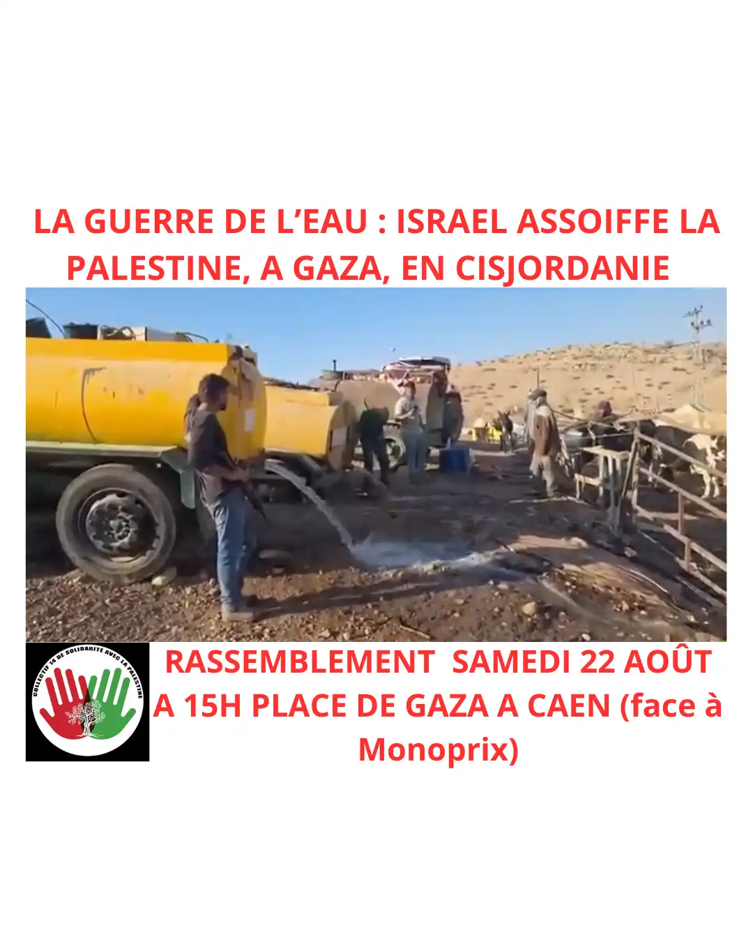 la Guerre de l'eau: Isreal assoiffe la palestine