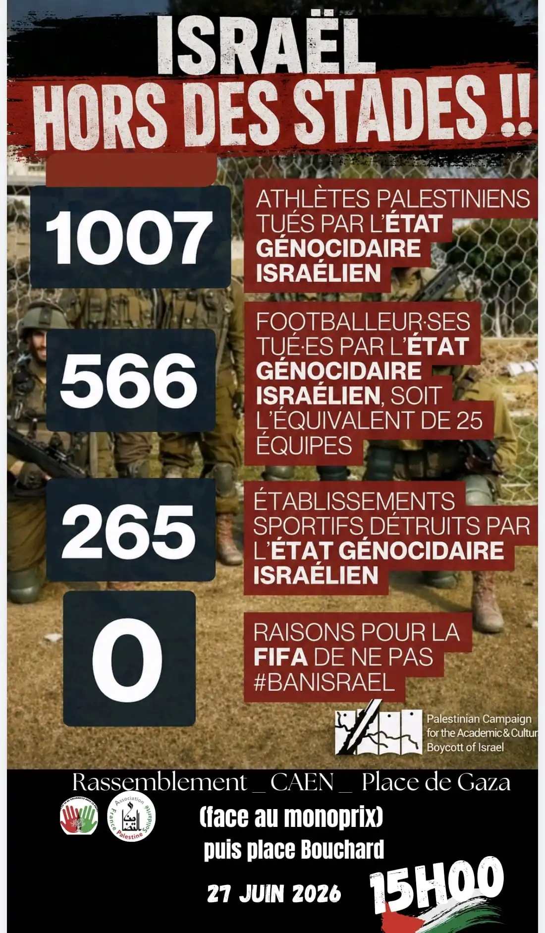 Rassemblement - Isreal hors des stades